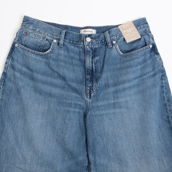 Madewell Super Wide Leg Jeans High Rise 90s Style Fannin Wash - Picture 5 of 15